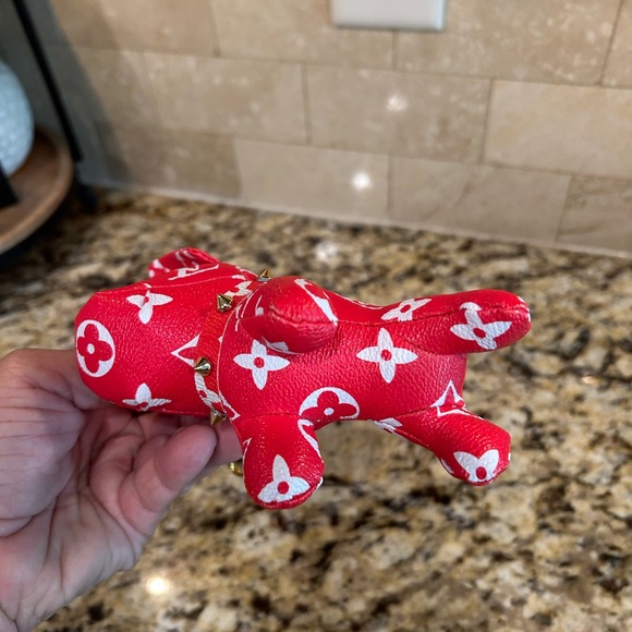 Dog Fashion Plush Key Chain or bag charm New - Picture 3 of 4